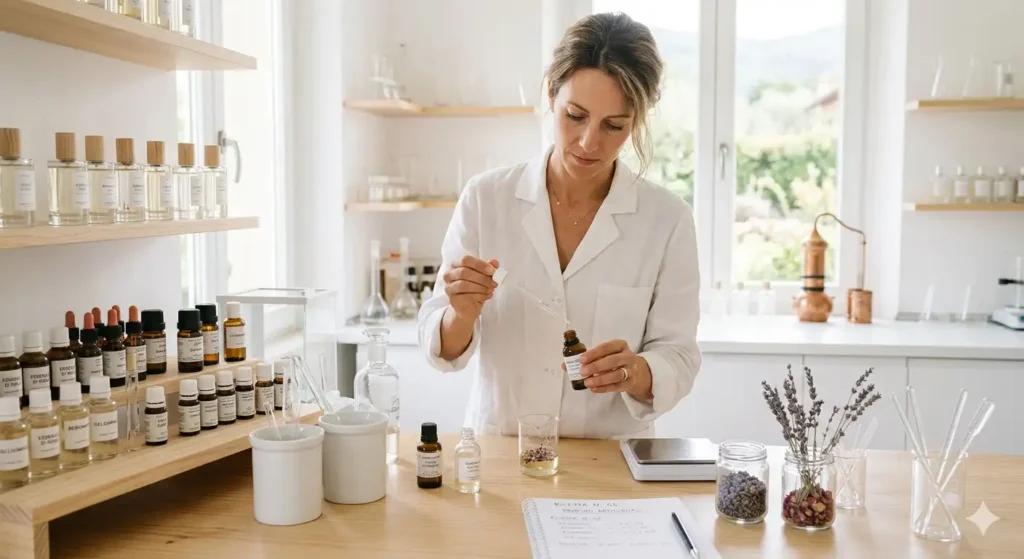 Estrazione di essenze aromatiche da fiori e materie prime naturali